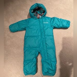 Columbia Teal Snow Suit